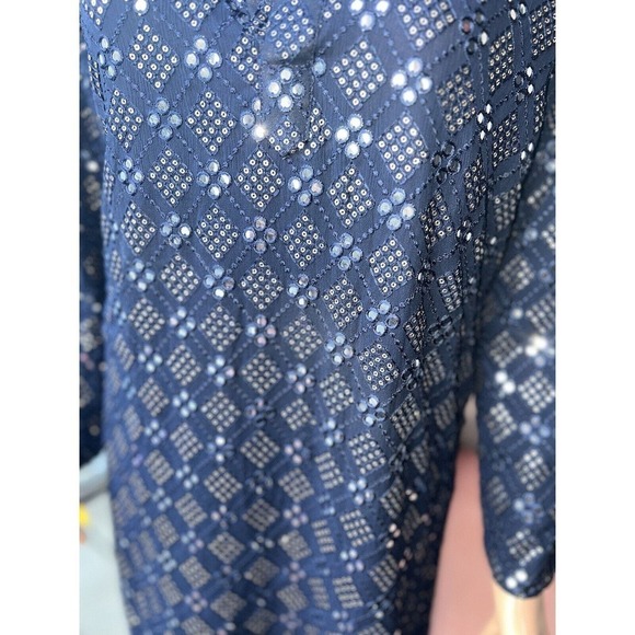 Cute Off brand Women's Blue Sparky Tunic Size: 14 - Picture 4 of 4